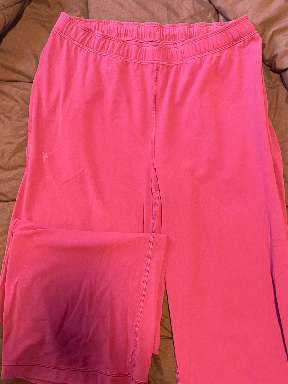 Aritzia golden butter pants sumac burgandy